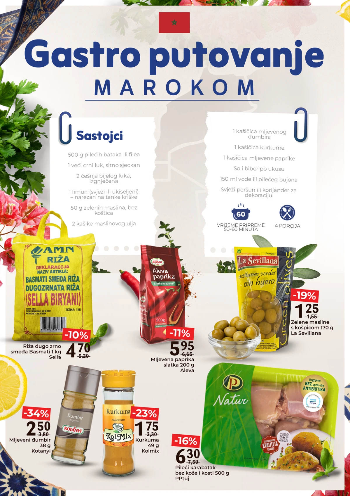 Bingo katalog Maroko sastojci recept pileći tagin riža začini akcija do 37% 04.05.–06.05.2026 strana 2