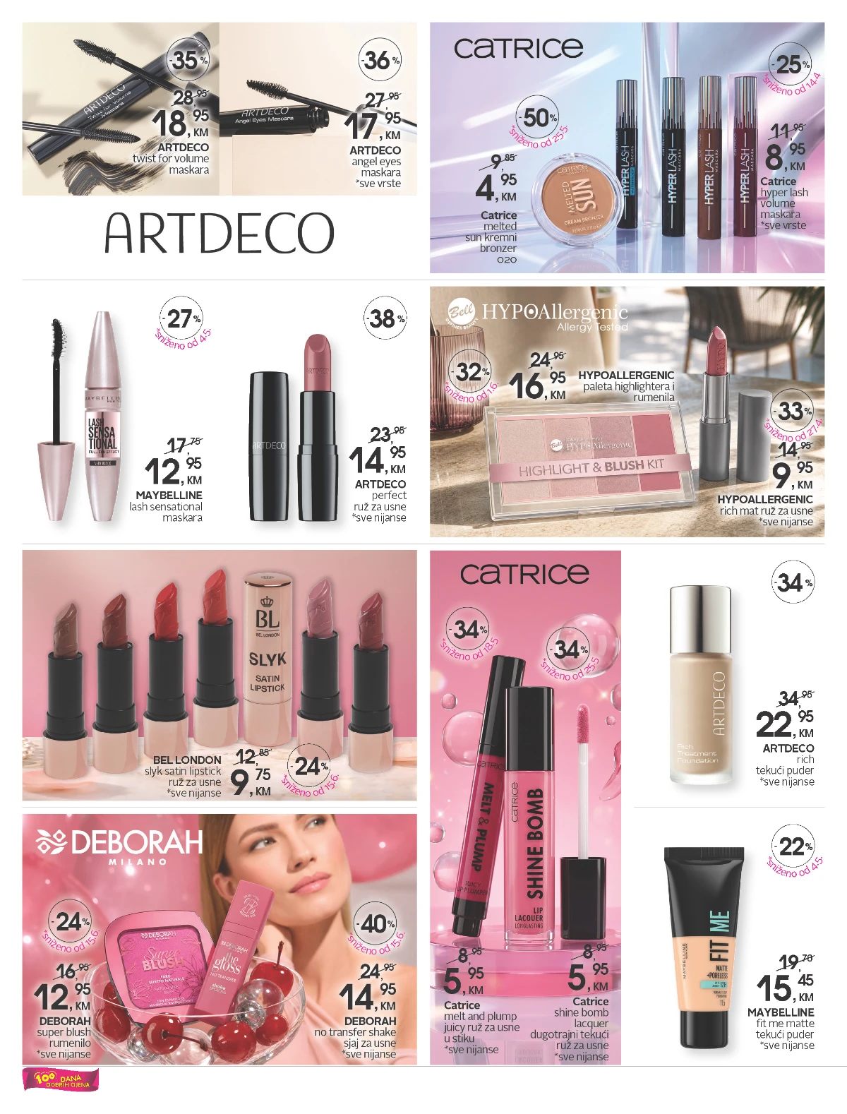 CM katalog stranica 2 – Artdeco, Maybelline, Catrice i Deborah kozmetika na akciji