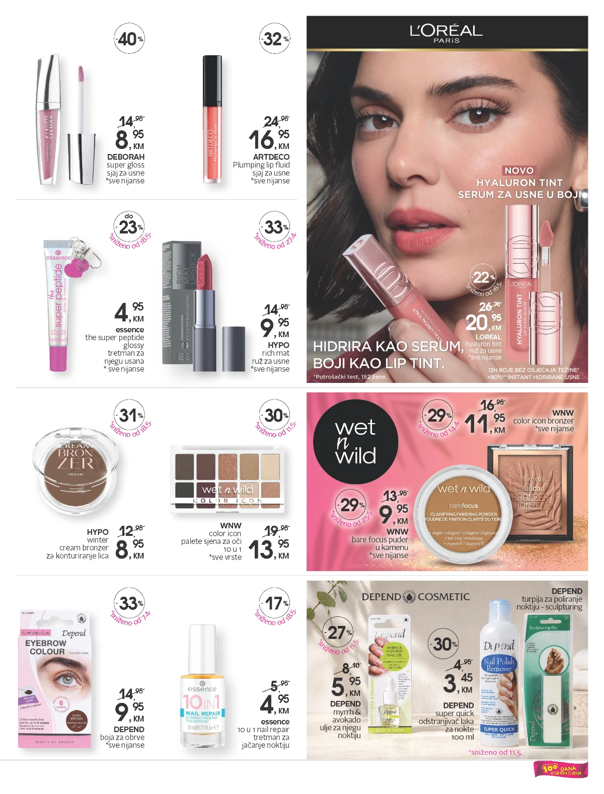 CM katalog strana 5 – L'Oréal, Wet n Wild i Depend proizvodi CM katalog strana 5 – L'Oréal, Wet n Wild, Depend, Essence i Hypo šminka
