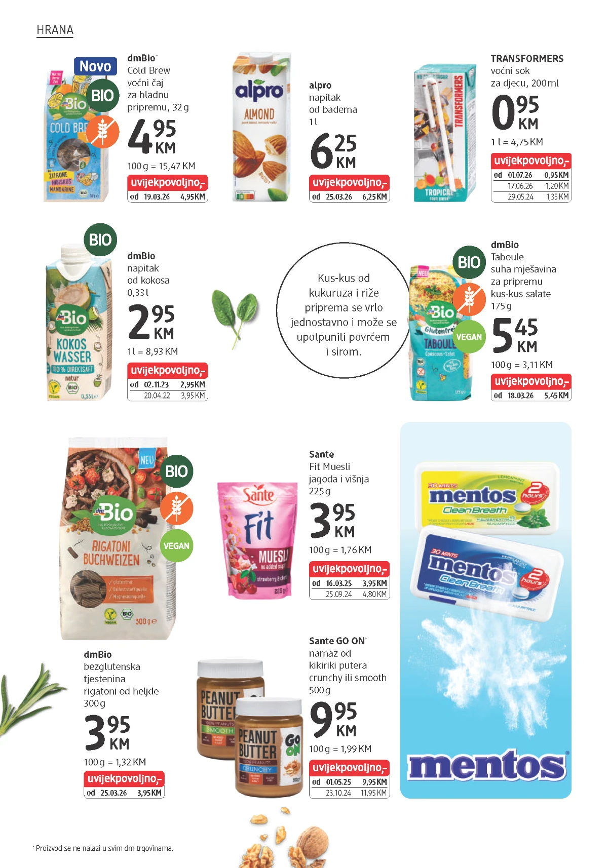 dm katalog juli 2026 - vitamini i dodaci prehrani