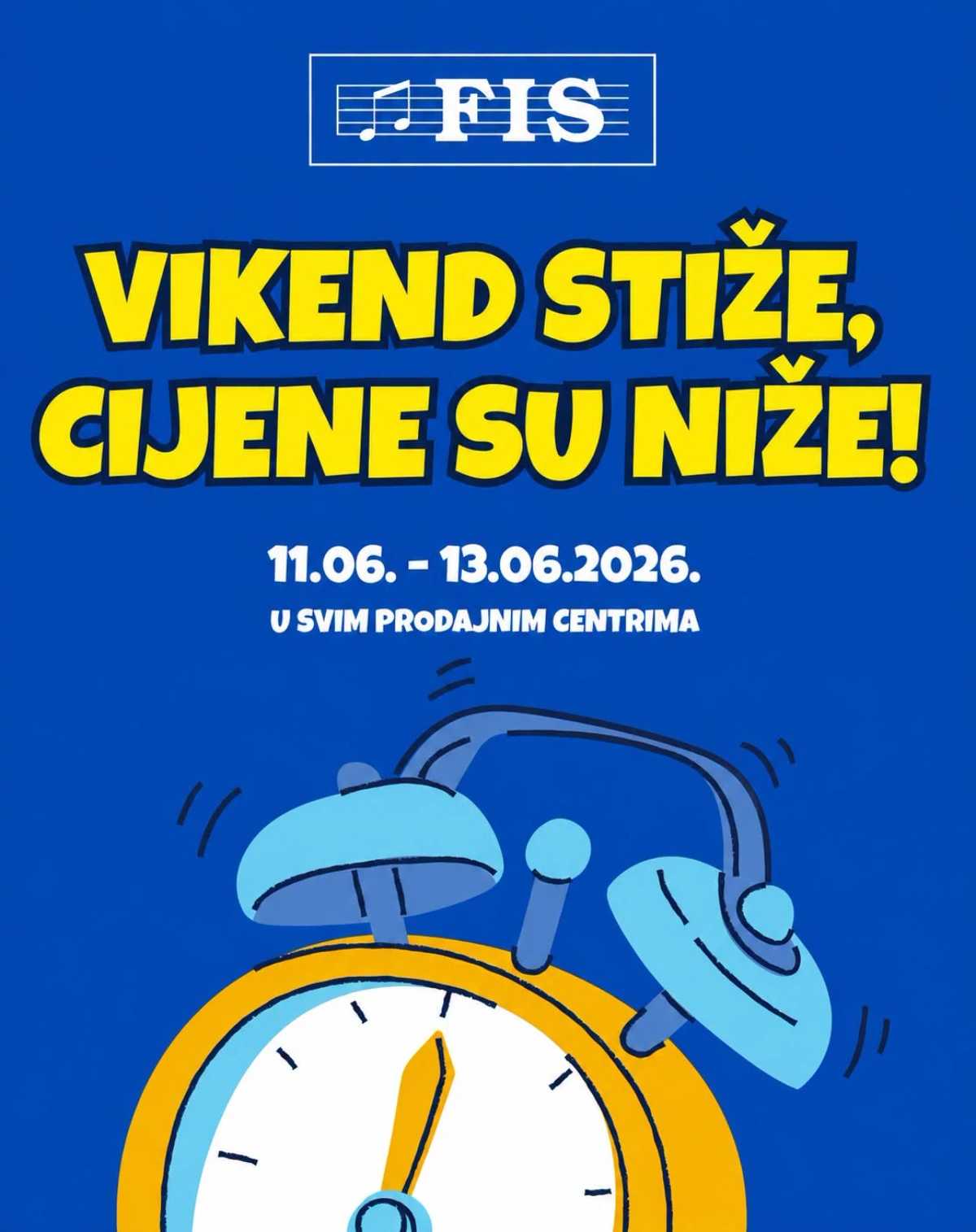FIS vikend akcija – Vikend stiže, cijene su niže od 11.06. do 13.06.2026 (naslovna strana)