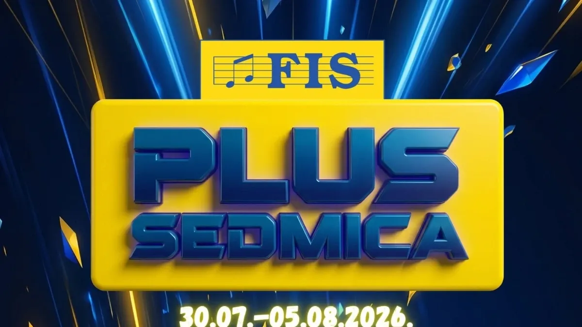FIS PLUS Sedmica do 05.08.2026. donosi popuste do 45% na kućanstvo, tehniku, tekstil, odjeću, obuću, vrtni program i proizvode za dom.