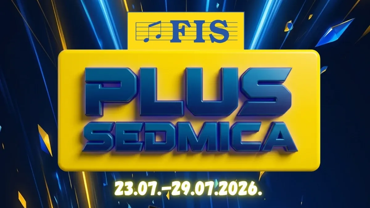 FIS PLUS sedmica donosi popuste do 50% na proizvode za dom, tehniku, vrt, tekstil, odjeću i sezonske artikle do 29.07.2026.