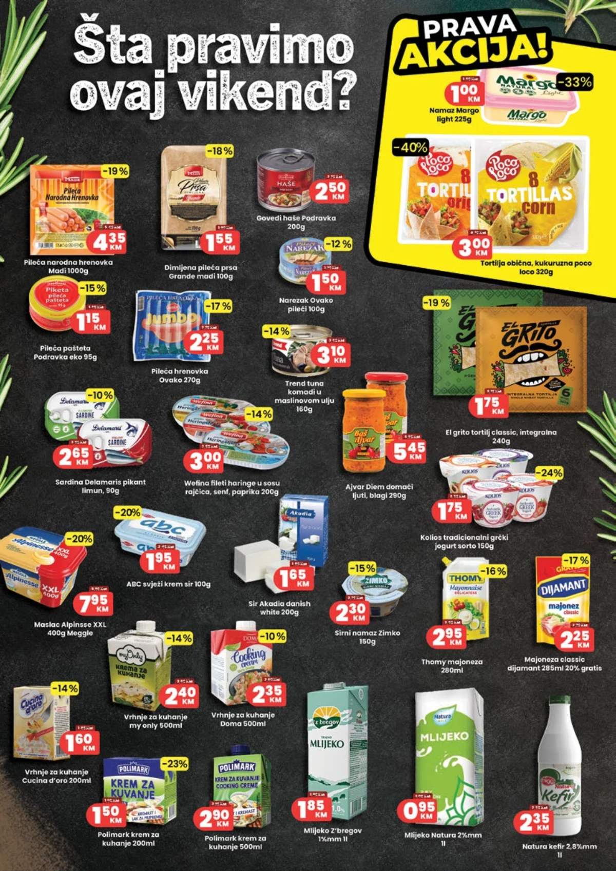 HASS katalog – kobasice, paštete, sirevi, mlijeko, jogurti, majoneza i ostali prehrambeni proizvodi