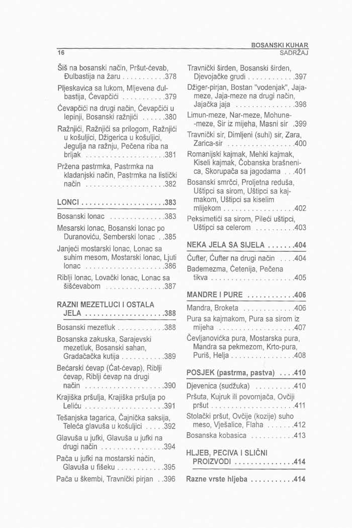Recepti Bosanski kuhar  Alija Lakišić