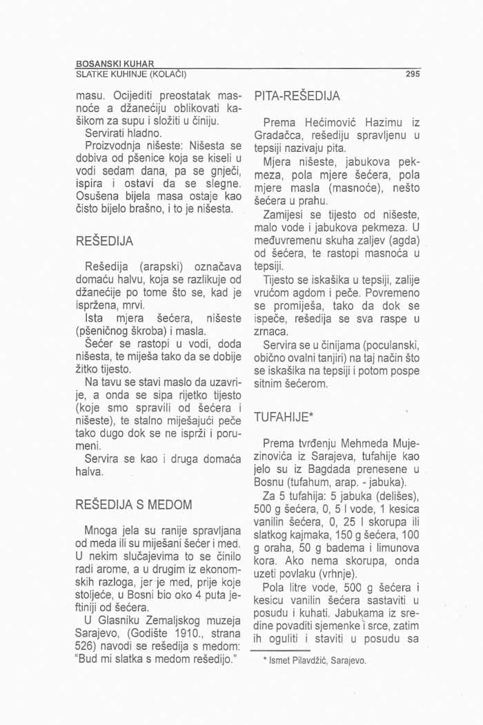 Recepti Bosanski kuhar  Alija Lakišić