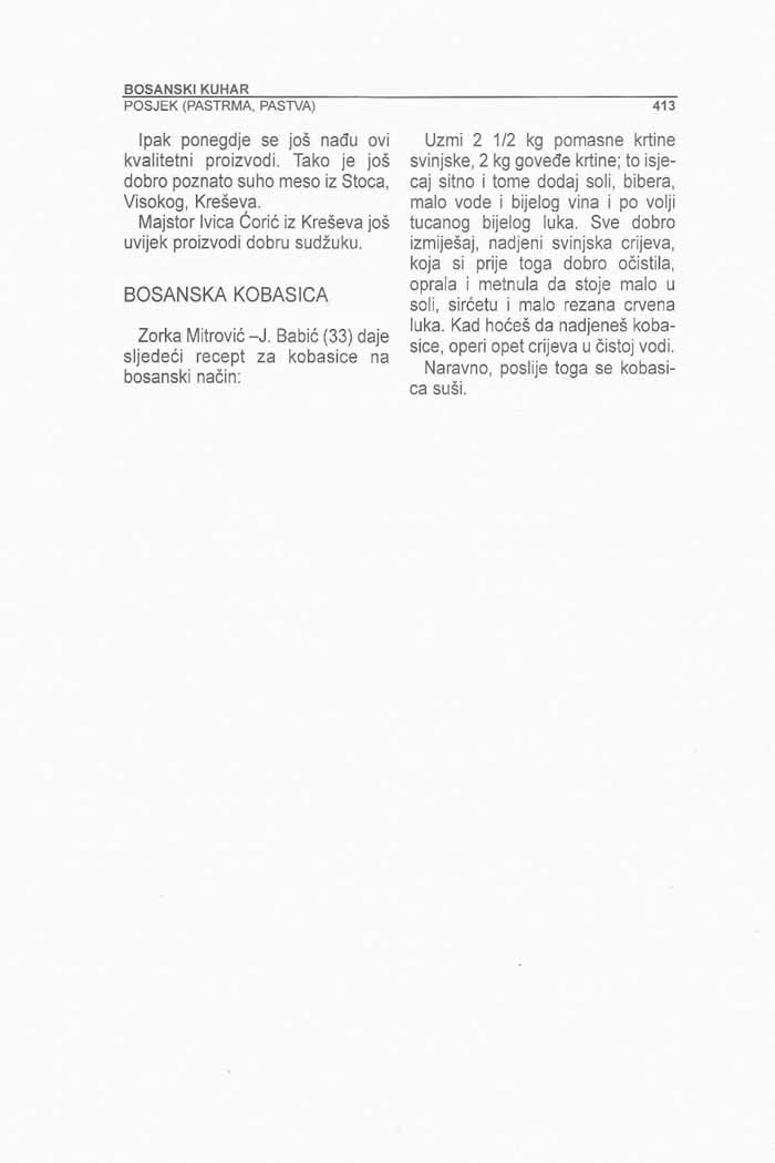 Recepti Bosanski kuhar  Alija Lakišić