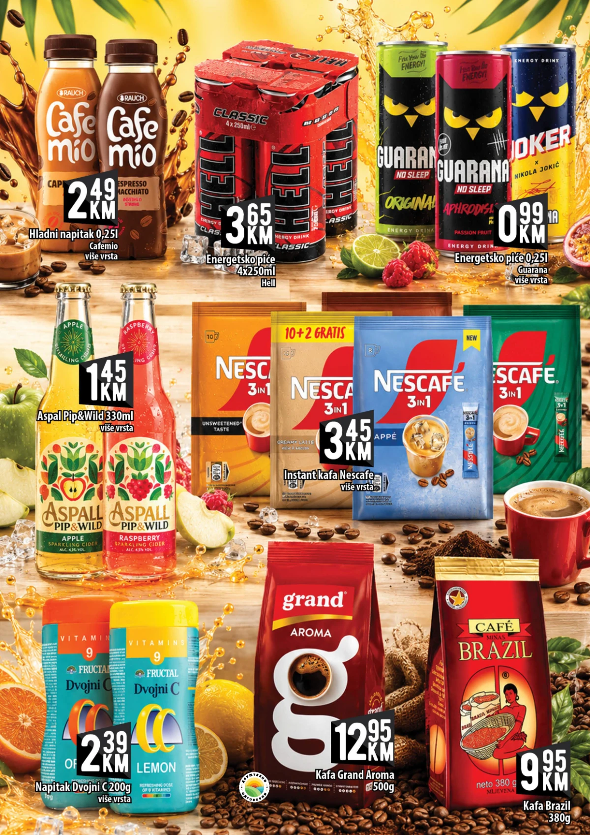 Kort Market katalog strana 11 – kafa, energetski napici, sokovi i instant kafa na akciji