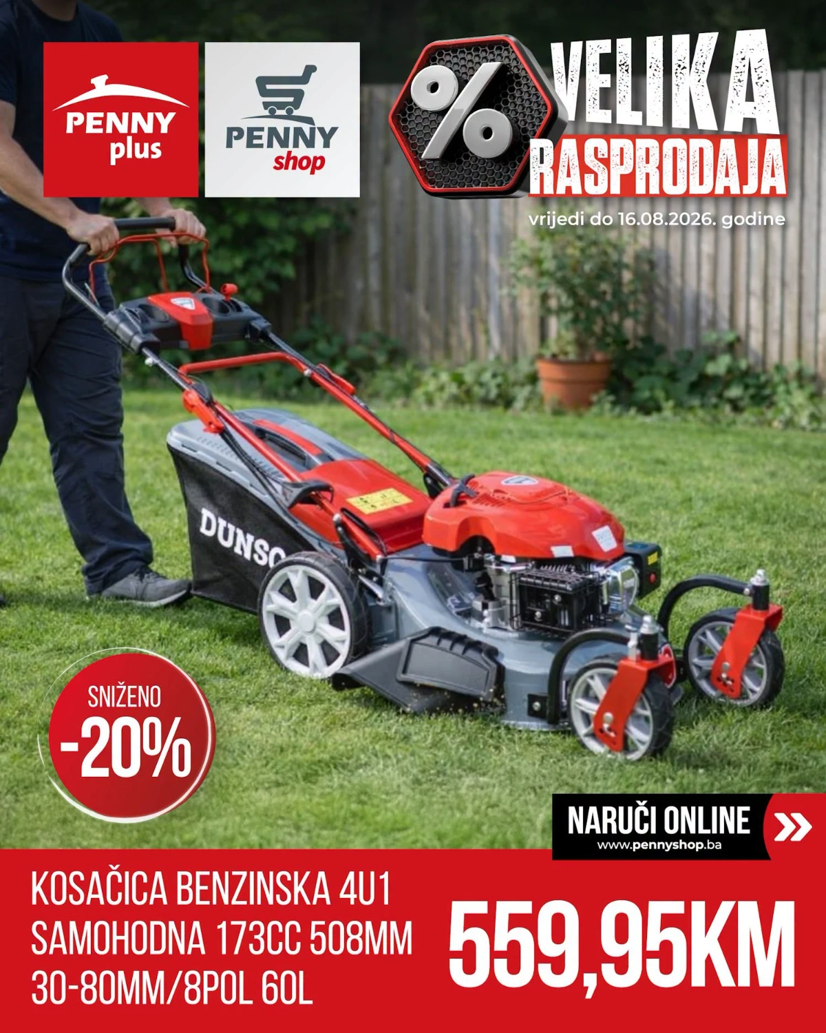 Samohodna benzinska kosilica Samohodna benzinska kosilica na akciji