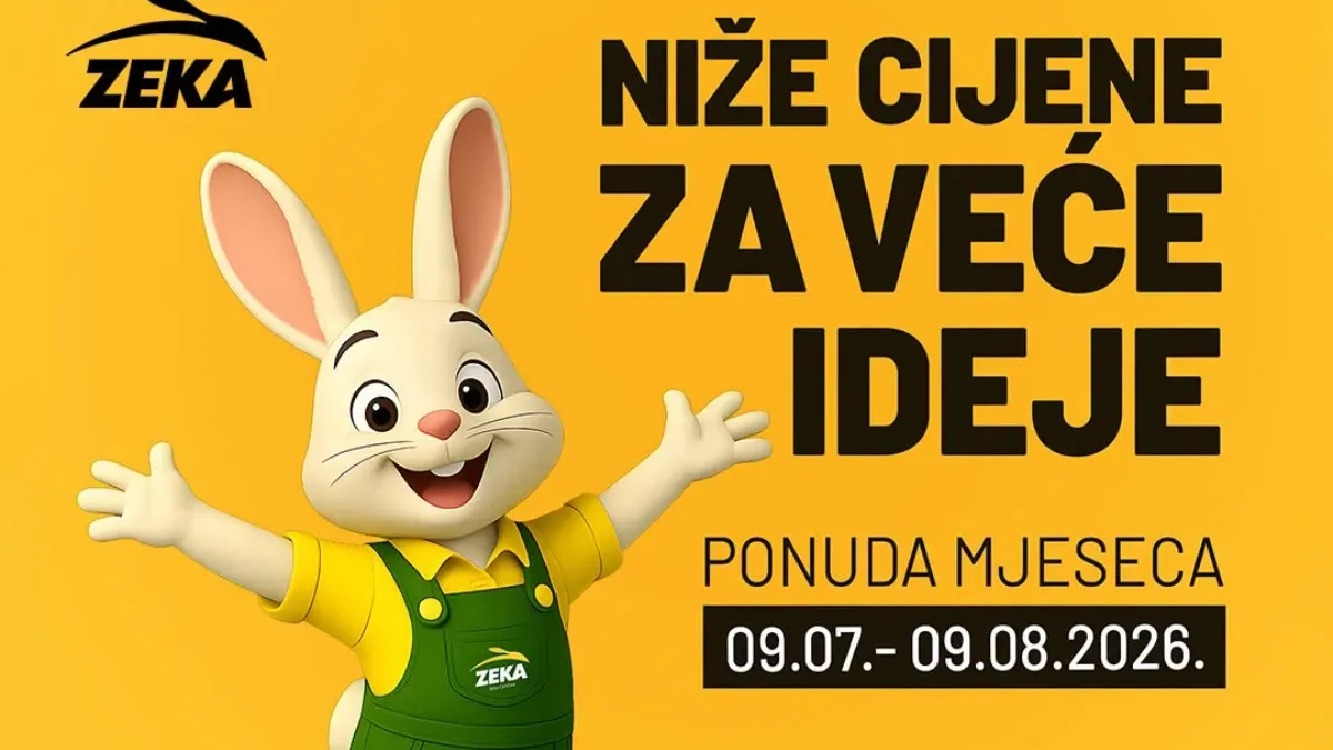 ZEKA Bau Centar katalog donosi niže cijene za bazene, vrtni namještaj, alat, klima uređaje i proizvode za dom do 09.08.2026.